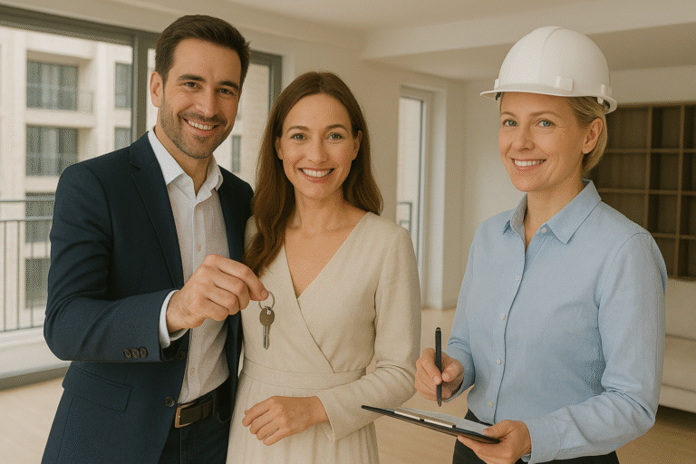 fazer vistoria de entrega de chaves do imóvel novo construtora